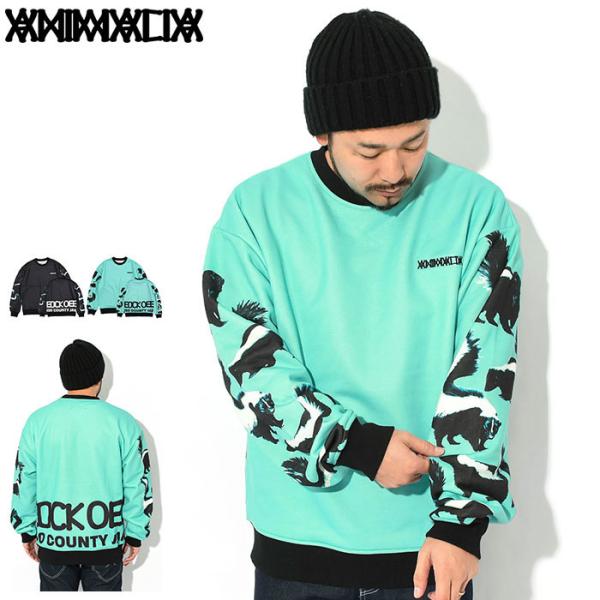 アニマリア トレーナー ANIMALIA メンズ スカンク パターンド オール オーバー クルー ス...