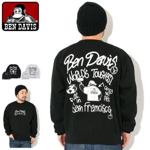 ベンデイビス トレーナー BEN DAVIS メンズ タギング クルー スウェット ( C-24380005 Tagging Crew Sweat トップス )｜icefield