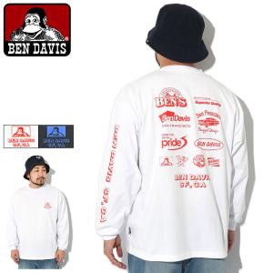 ベンデイビス ロンT Tシャツ 長袖 BEN DAVIS メンズ マラソン ( C-24380039 Marathon L/S Tee T-SHIRTS トップス )｜icefield