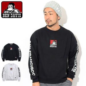 ベンデイビス トレーナー BEN DAVIS メンズ アイコン EMB ブラッシュド クルー スウェット(C-9780056 Icon EMB Brushed Crew Sweat トップス)｜icefield