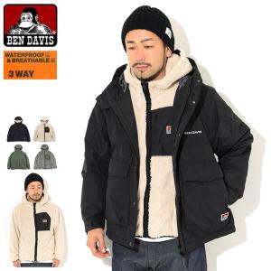 ベンデイビス ジャケット BEN DAVIS メンズ 3 ウェイ ECWW パーカー ( G-0780002 3 Way ECWW Parka JKT マウンテンパーカー ボア フリース )｜icefield