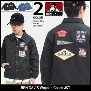 ベンデイビス ジャケット BEN DAVIS メンズ ワッペン コーチジャケット(G-8380019 Wappen Coach JKT ナイロンジャケット アウター)｜icefield