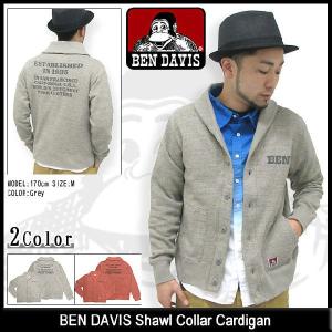 ベンデイビス BEN DAVIS ショール カラー カーディガン メンズ(ben davis MX-4380306 Shawl Collar Cardigan カーディガン)｜icefield