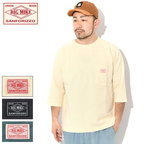 ビッグマイク ラグラン 七分袖 BIG MIKE メンズ ヘビー ウエイト サングラス ポケット ラ...