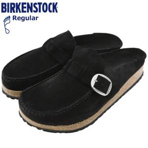 ビルケンシュトック サンダル BIRKENSTOCK メンズ 男性用 バックリー スエード レザー Black ( BUCKLEY SUEDE LEATHER 幅広 ノーマル レギュラー 1017825 )｜icefield