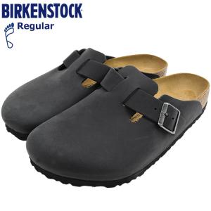 ビルケンシュトック サンダル BIRKENSTOCK メンズ 男性用 ボストン オイルド レザー Black ( BOSTON OILED LEATHER クロッグ サボ 本革 幅広 ノーマル 59461 )｜icefield