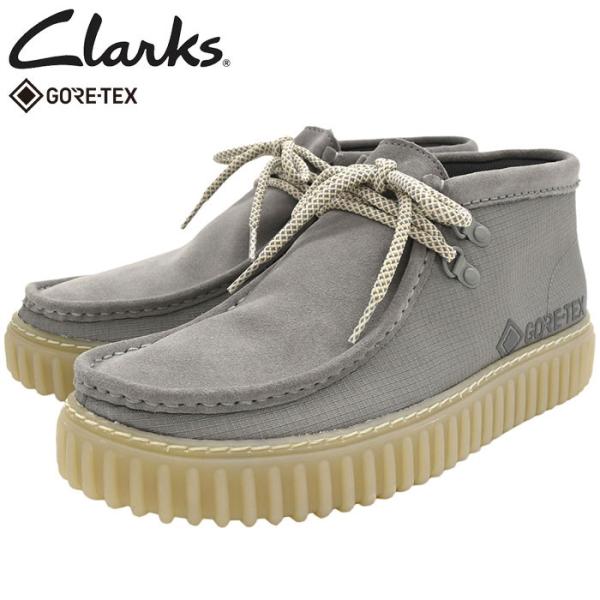 クラークス ブーツ CLARKS メンズ 男性用 トーヒル ハイ GTX Grey Combi ( ...