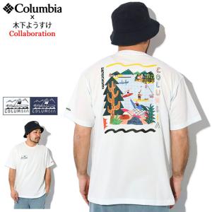 コロンビア Tシャツ 半袖 Columbia メンズ キノシタヨウスケ スウィン アベニュー グラフィック コラボ ( 木下ようすけ Swin Avenue S/S Tee PM0791 )[M便 1/1]｜icefield