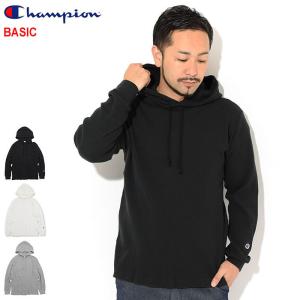 チャンピオン カットソー 長袖 Champion メンズ C3-S405 サーマル ( C3-S405 Thermal L/S Hood Tee BASIC ベーシック 日本企画 フード付き )｜icefield