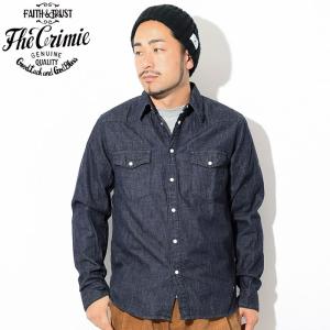 クライミー シャツ 長袖 CRIMIE メンズ デニム(crimie Denim L/S Shirt ウエスタンシャツ トップス C1H5-SH13)｜icefield