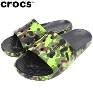 クロックス サンダル crocs メンズ 男性用 クラシック クロックス スプレー カモ スライド ( CLASSIC CROCS SPRAY CAMO SLIDE 208252 )｜icefield