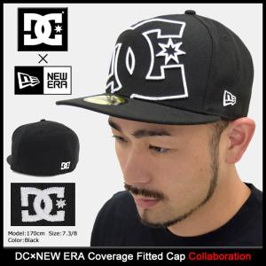 ディーシー DC キャップ メンズ ニューエラ カバレッジ コラボ(dc×NEW ERA Coverage Fitted Cap 帽子 Wネーム 男性用 51300130)｜icefield