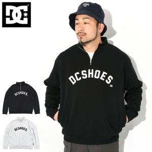 ディーシー トレーナー DC メンズ アーチ ハーフ ジップ プルオーバー スウェット ( Arch Half Zip Pullover Sweat ビッグシルエット DPO241030 )｜icefield