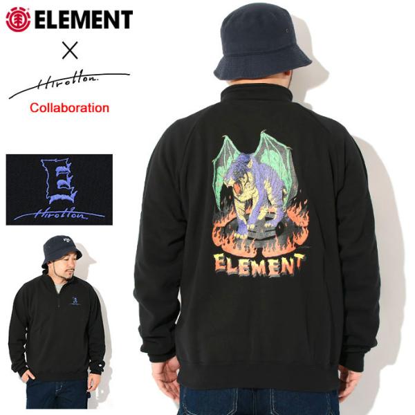 エレメント トレーナー ELEMENT メンズ ヒロットン HRTN ハーフ ジップ スウェット コ...