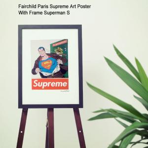 フェアチャイルド パリ Fairchild Paris スーパーマン S ポスター シュプリーム アート ポスター ウィズ フレーム(Superman S SUP10-12)[I便]｜icefield