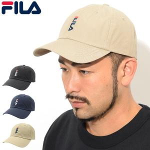 フィラ キャップ FILA フロント ロゴ ローキャップ(FILA Front Logo Low Cap ストラップバック 帽子 メンズ レディース 197-113704)｜icefield