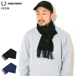 フレッドペリー　Lambswool Scarf FRED PERRY（フレッドペリー） マフラー ユニセックス ラムウール