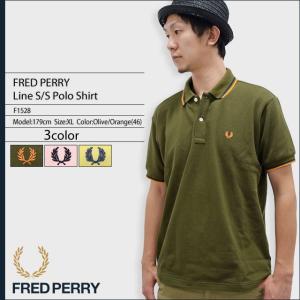 フレッドペリー FRED PERRY 大きいサイズ(XL) ポロシャツ メンズ 半袖 ライン 半袖ポロ 日本企画 男性用 (F1528 Polo 日本製 トップス)｜icefield