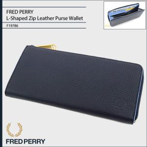 フレッドペリー FRED PERRY 財布 メンズ L-シェイプド ジップ レザー パース ウォレット 日本企画(F19786 L-Shaped Zip Leather Wallet)｜icefield