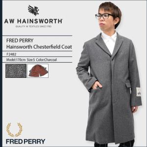 フレッドペリー FRED PERRY ジャケット メンズ ヘインズワース チェスターフィールド コート 日本企画(F2482 Hainsworth Chesterfield Coat)｜icefield