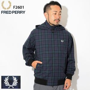 フレッドペリー ジャケット FRED PERRY メンズ フーデッド ハリントン 日本企画(F2601 Hooded Harrington JKT JAPAN LIMITED スイングトップ)｜icefield