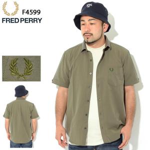 フレッドペリー シャツ 半袖 FRED PERRY メンズ コントラスト 日本企画(F4599 Contrast S/S Shirt JAPAN LIMITED カジュアルシャツ トップス)｜icefield