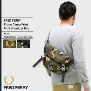 フレッドペリー FRED PERRY ショルダーバッグ ピケ カモ プリント ミニ ショルダー バッグ 日本企画(F9230 Pique Camo Print Shoulder Bag)｜icefield