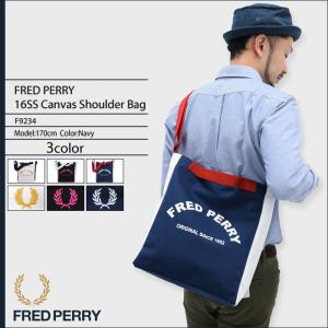 フレッドペリー FRED PERRY ショルダーバッグ 16SS キャンバス ショルダー バッグ 日本企画(F9234 16SS Canvas Shoulder Bag メンズ)｜icefield
