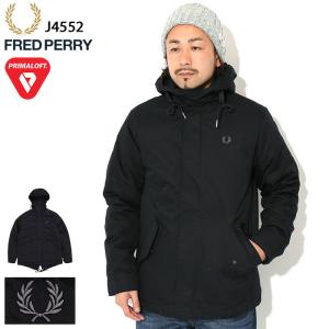 フレッドペリー ジャケット FRED PERRY メンズ ショート パデッド パーカー コート ( J4552 Short Padded Parka Coat モッズパーカー 中綿 )｜icefield