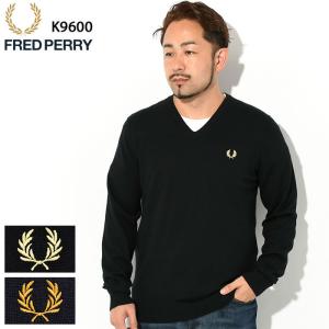 フレッドペリー セーター FRED PERRY メンズ クラシック Vネック ( K9600 Classic V-Neck Sweater Jumper ニット トップス )｜icefield