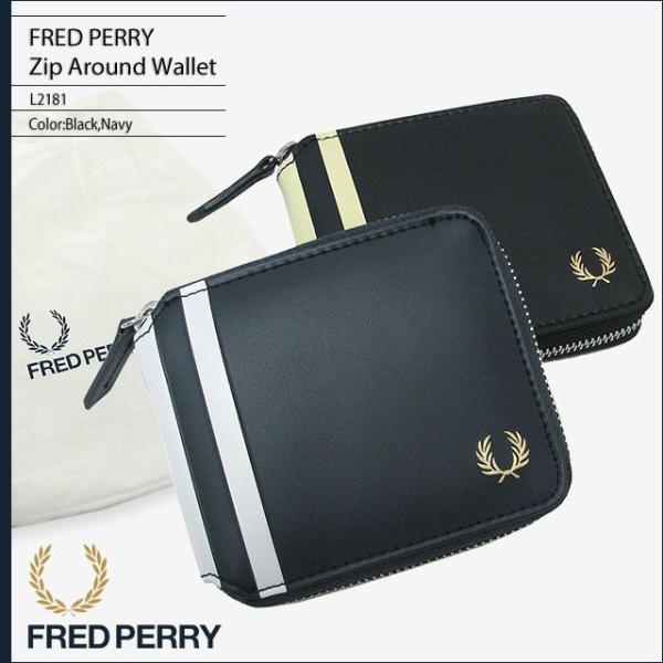 フレッドペリー FRED PERRY 財布 メンズ ジップ アラウンド ウォレット(FREDPERR...