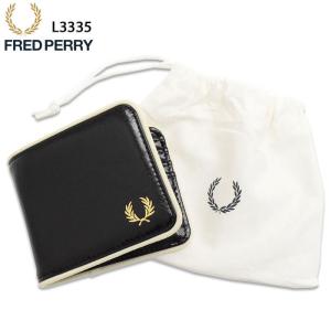フレッドペリー 財布 FRED PERRY メンズ クラシック ビルフォールド ウォレット ( L3335 Classic Billfold Wallet 二つ折り財布 )｜icefield
