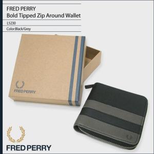 フレッドペリー FRED PERRY ボールド ティップド ジップ アラウンド ウォレット 男性用 メンズ(L5230 Bold Tipped Zip Around Wallet 財布)｜icefield