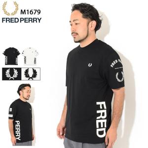 フレッドペリー Tシャツ 半袖 FRED PERRY メンズ ボールド ブランディング ( M1679 Bold Branding S/S Tee T-SHIRTS カットソー トップス )｜icefield