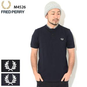 フレッドペリー ポロシャツ 半袖 FRED PERRY メンズ ボンバー カラー ピケ ( M4526 Bomber Collar Pique S/S Polo Shirt ピケ 鹿の子 ポロ トップス )｜icefield