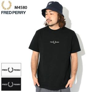 フレッドペリー Tシャツ 半袖 FRED PERRY メンズ エンブロイダード ( M4580 Embroidered S/S Tee T-SHIRTS カットソー トップス )[M便 1/1]｜icefield