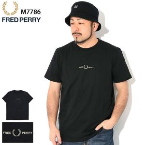 フレッドペリー Tシャツ 半袖 FRED PERRY メンズ グラフィック プリント ( M7786 Graphic Print S/S Tee T-SHIRTS カットソー トップス )[M便 1/1]｜icefield