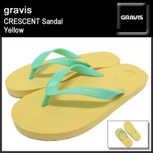 グラビス gravis クレッセント サンダル Yellow メンズ(男性用)(gravis CRESCENT Sandal Yellow ビーチサンダル 12854101-700)｜icefield