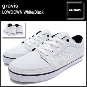グラビス gravis スニーカー ローダウン White/Black メンズ(男性用)(gravis LOWDOWN White/Black 14167101-036)｜icefield