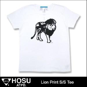 ホス Hosu ライオン プリント Tシャツ 半袖(HOSU Lion Print S/S Tee)｜icefield