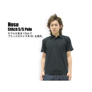 Hosu(ホス) Stitch S/S Polo｜icefield