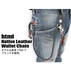 html(エイチ・ティー・エム・エル) Native Leather Wallet Chain｜icefield