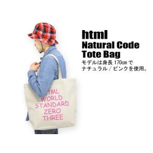 html(エイチ・ティー・エム・エル) Natural Code Tote Bag バッグ｜icefield
