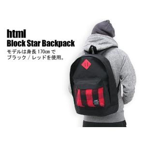 html(エイチ・ティー・エム・エル) Block Star Backpack｜icefield