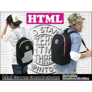 エイチ・ティー・エム・エル html スタンパー スウェット バックパック(HTML Stamper Sweat Backpack)｜icefield