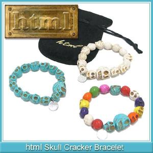 エイチ・ティー・エム・エル html スカル クラッカー ブレスレット(HTML Skull Cracker Bracelet)｜icefield