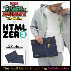 エイチティエムエル ゼロスリー クラッチバッグ HTML ZERO3 Guttarelax×劇場版 TIGER & BUNNY -The Rising- Tiny Stuff Denim Clutch Bag｜icefield