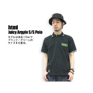 html(エイチ・ティー・エム・エル) Juicy Argyle S/S Polo｜icefield