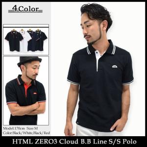 エイチティエムエル ゼロスリー HTML ZERO3 ポロシャツ 半袖 メンズ クラウド B.B ライン(html zero3 Cloud B.B Line S/S Polo トップス)｜icefield