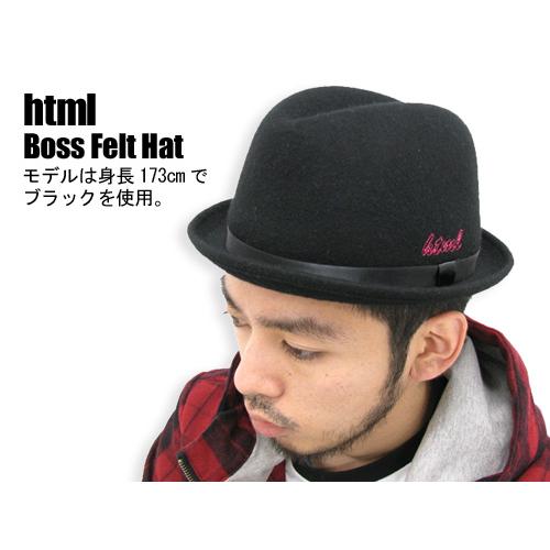 html(エイチ・ティー・エム・エル) Boss Felt Hat